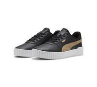Sneaker PUMA "CARINA 3.0 TOPCAT", Damen, Gr. 40,5, schwarz (puma schwarz, toasted almond), Synthetik, Schuhe Sneaker, für aktiven Alltag, mit Textil-Innenmaterial, sportlicher Stil (58106235-40,5) pum