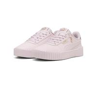 Sneaker PUMA "CARINA 30 CHARM JR", Mädchen, Gr. 38,5, powder pink, puma gold, Synthetik, Schuhe Sneaker (55301558-38,5) powder pink, puma gold