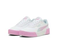 Sneaker PUMA "CARINA 30 FADED GLOW JR", Mädchen, Gr. 39, rosa (puma weiß, mauve glow), Synthetik, Schuhe Sneaker (69469237-39) puma weiß, mauve glow
