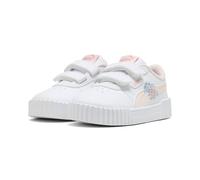 Sneaker PUMA "CARINA 30 FLORAL V INF", Mädchen, Gr. 24, rosa (puma weiß, jasmine flower, seafoam), Synthetik, unifarben, Schuhe Sneaker, für vielseitige Aktivitäten, mit Textil-Innenmaterial (42285446
