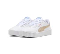 Sneaker PUMA "CARINA 30 WINTER SAFARI PS", Mädchen, Gr. 32, puma weiß, birch, Synthetik, Schuhe Sneaker (24332910-32) puma weiß, birch
