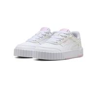 Sneaker PUMA "Carina Mia Holo Sneakers Mädchen", Damen, Gr. 29, weiß pearl pink, Obermaterial: Synthetik, Textil; Futter: Textil; Innensohle: Textil; Laufsohle: Gummi, Schuhe Sneaker (97882515-29) wei