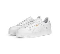 PUMA Damen Carina Street Sneaker, White White Gold, 36 EU