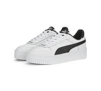 Sneaker PUMA "Carina Street Sneakers Damen" Gr. 40, schwarz-weiß (white black silver metallic) Schuhe Sneaker (33322031-40)