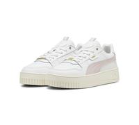 PUMA Damen Carina Street LUX Sneaker, White-Mauve Mist Gold, 38.5 EU