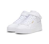 PUMA Damen Carina Street Mid Turnschuhe, White Gold, 38.5 EU
