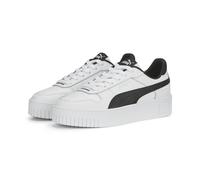 PUMA Damen Carina Street Sneaker, White Black Silver, 39 EU