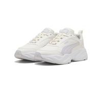 Sneaker PUMA "CASSIA 20 L", Damen, Gr. 41, warm weiß, lavender pop, puma weiß, Synthetik, unifarben, Schuhe Sneaker, für sportliche und lässige Looks, mit Schnürung, mit Gummilaufsohle (51690262-41) w