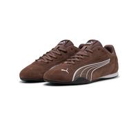 Sneaker PUMA "CATCH SD", Damen, Gr. 42, braun (flat bronze, puma weiß), unifarben, Schuhe Sneaker, für sportliche und lässige Looks, mit Leder-Obermaterial (16649610-42) flat bronze, puma weiß
