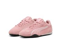 Sneaker PUMA "CATCH SD JR", Damen, Gr. 35,5, rosy outlook, puma weiß, Leder, unifarben, Schuhe Sneaker, mit sportlichem Design, Obermaterial aus Leder, mit Schnürung (97484921-35,5) rosy outlook, puma