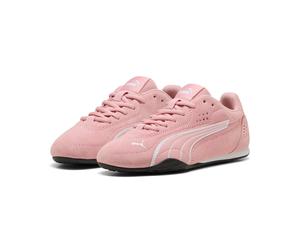 Sneaker PUMA "CATCH SD JR", Jungen, Gr. 35,5, rosy outlook, puma weiß, Leder, unifarben, Schuhe Sneaker, für Jugendliche, sportlicher Stil, mit Schnürung (97484921-35,5) rosy outlook, puma weiß