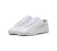 Sneaker PUMA "Catch Soleil Sneakers Damen", Damen, Gr. 40, silber (weiß silber feather gray metallic), Obermaterial: Textil, Synthetik; Futter: Textil; Innensohle: Textil; Laufsohle: Gummi, Schuhe Sne