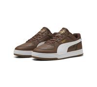 Sneaker PUMA "Caven III Sneakers Erwachsene", Herren, Gr. 36, chestnut braun weiß gold, Obermaterial: Textil, Synthetik. Futter: Textil. Innensohle: Textil, Keine Angabe. Laufsohle: Gummi, Schuhe Snea