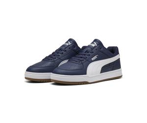 Sneaker PUMA "Caven III Sneakers Erwachsene", Herren, Gr. 44, navy weiß gum silber blau beige, Obermaterial: Textil, Synthetik. Futter: Textil. Innensohle: Textil, Keine Angabe. Laufsohle: Gummi, Schu