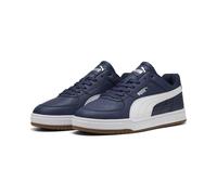Sneaker PUMA "Caven III Sneakers Erwachsene", Herren, Gr. 45, navy weiß gum silber blau beige, Obermaterial: Textil, Synthetik; Futter: Textil; Innensohle: Textil, Keine Angabe; Laufsohle: Gummi, Schu