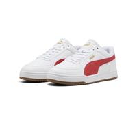 Sneaker PUMA "Caven III Sneakers Erwachsene", Herren, Gr. 45, weiß candy apple gum rot beige, Obermaterial: Textil, Synthetik. Futter: Textil. Innensohle: Textil, Keine Angabe. Laufsohle: Gummi, Schuh