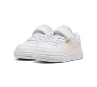 Sneaker PUMA "Caven III Sneakers Kinder", Damen, Gr. 26, weiß jasmine flower rosy outlook pink, Obermaterial: Textil, Synthetik. Futter: Textil. Innensohle: Textil, Keine Angabe. Laufsohle: Gummi, Sch