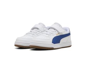 Sneaker PUMA "Caven III Sneakers Kinder", Mädchen, Gr. 30, weiß clyde royal gum blau beige, Obermaterial: Synthetik, Textil. Futter: Textil. Innensohle: Textil, Keine Angabe. Laufsohle: Gummi, Schuhe 