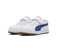 Sneaker PUMA "Caven III Sneakers Kinder", Mädchen, Gr. 31, weiß clyde royal gum blau beige, Obermaterial: Synthetik, Textil. Futter: Textil. Innensohle: Textil, Keine Angabe. Laufsohle: Gummi, Schuhe 