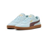 Sneaker PUMA "CLUB II ERA JR", Mädchen, Gr. 38,5, Textil, aqua glow, rich cocoa, Leder, unifarben, Schuhe Sneaker, für Sportmode und Streetwear, mit SOFTFOAM+ Einlegesohle (94392116-38,5) aqua glow, r