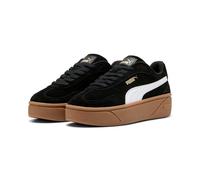 Sneaker PUMA "CLUB II ERA PLATFORM SD WNS", Damen, Gr. 38, weiß (puma schwarz, puma weiß), Leder, Schuhe Sneaker, Obermaterial aus Leder, Innenmaterial aus Textil (97591163-38) puma schwarz, puma weiß