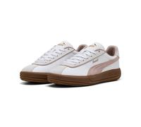 Sneaker PUMA "CLUB KLASSIKA", Damen, Gr. 40,5, puma weiß, rose latte, puma gold, Leder, Schuhe Sneaker, Obermaterial aus Leder, Innenmaterial aus Textil (57761413-40,5) puma weiß, rose latte, puma gol