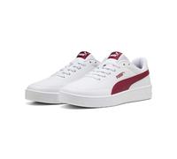 Sneaker PUMA "COURT CLASSIC CLEAN", Damen, Gr. 38,5, puma weiß, garnet glow, Synthetik, Schuhe Sneaker, mit SoftFoam+ Innensohle, mit Synthetik-Obermaterial, mit Schnürung (85281524-38,5) puma weiß, g