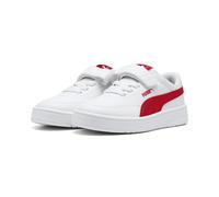 Sneaker PUMA "Court Classic Clean Sneakers Kinder", Kinder, Gr. 30, rot (weiß for all time rot), Obermaterial: Textil, Synthetik; Futter: Textil; Innensohle: Textil; Laufsohle: Gummi, Schuhe Sneaker (