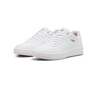 PUMA Sneaker Court Classy Damen Synthetik Schnürung Weiß/Whisp of Pink/Silber 38