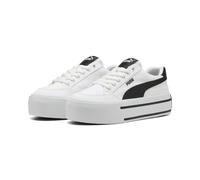 Sneaker PUMA "Court Classic Vulc Platform Sneakers Damen", Damen, Gr. 38, weiß schwarz, Obermaterial: Textil, Synthetik. Futter: Textil. Innensohle: Textil. Laufsohle: Gummi, Schuhe Sneaker (48135929-