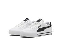 Sneaker PUMA "Court Classic Vulcanised Formstrip Sneakers Erwachsene", Damen, Gr. 46, weiß schwarz, Obermaterial: Synthetik, Textil, Texile; Futter: Textil; Innensohle: Textil; Laufsohle: Gummi, Schuh