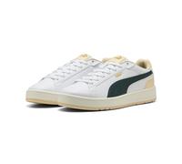Sneaker PUMA "Court Classico Sneakers Erwachsene", Gr. 42.5, weiß grün terrain canvas beige, Obermaterial: Synthetik, Textil; Futter: Textil; Innensohle: Textil; Laufsohle: Gummi, Schuhe (52993241-42,