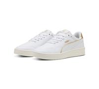 Sneaker PUMA "COURT LALLY DAYINIGHT", Damen, Gr. 36, Textil, weiß (puma weiß, puma weiß, puma gold), Synthetik, Schuhe Sneaker (29111401-36) puma weiß, puma weiß, puma gold