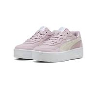 Puma Court Lally Skye Suede Sneakers Damen Schuhe | Mit Colorful | Rose Mauve/White | Größe: 40.5 Pink