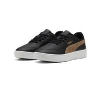 Sneaker PUMA "COURT LALLY TOPCAT", Damen, Gr. 37, puma schwarz, toasted almond, Synthetik, Schuhe Sneaker, für vielseitige Aktivitäten, mit leicht profilierter Gummilaufsohle (78636818-37) puma schwar