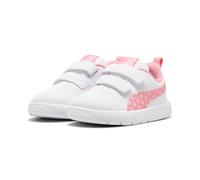 Puma Baby - Mädchen Courtflex Infant Sneaker, V3 Dotty V White Pinkscape Silver Mist, 26 EU