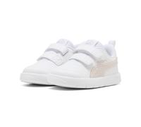 Sneaker PUMA "COURTFLEX V3 GLITZ V INF", Mädchen, Gr. 27, rosa (puma weiß, misty pink), Synthetik, Schuhe Sneaker (68941858-27) puma weiß, misty pink