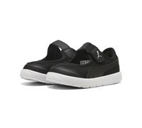 Sneaker PUMA "Courtflex v3 Lina Sneakers Mädchen", Mädchen, Gr. 25, schwarz-weiß (schwarz), Obermaterial: Textil, Synthetik. Futter: Textil. Innensohle: Textil. Laufsohle: Synthetik, Gummi, Schuhe Sne