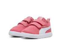 Sneaker PUMA "COURTFLEX V3 MESH INF", Damen, Gr. 23, wild pink, puma weiß, Textil, unifarben, Schuhe Sneaker, mit Klettverschluss, federleicht, mit flexibler Sohle (45481853-23) wild pink, puma weiß