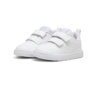 PUMA COURTFLEX V3 V INF Unisex-Sneaker für Jungen, Weiß, Weiß-Silber, Nebelgrau, 6 UK-Kinder