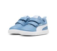 Sneaker PUMA "COURTFLEX V3 V INF", Mädchen, Gr. 22, blau (zen blau, puma weiß), Synthetik, unifarben, Schuhe Sneaker, für sportliche Aktivitäten, mit Textil-Innenmaterial, knöchelhoch (20347341-22) ze