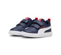 Puma Sneaker Courtflex V3 V Inf Unisex Klettverschluss Blau/Weiß/Rot Größe 26