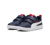 PUMA Courtflex V3 Sneaker mit Klettverschluss Kinder 03 - PUMA navy/PUMA white/PUMA red 28