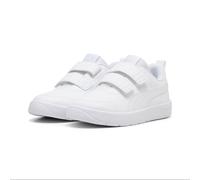 PUMA Courtflex V3 Sneaker mit Klettverschluss Kinder 02 - PUMA white/PUMA white/silver mist 28