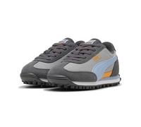 Sneaker PUMA "Easy Rider Sneakers Kinder", Mädchen, Gr. 31, gray echo chambray blau, Obermaterial: Textil, Synthetik, Kuhleder. Futter: Textil. Innensohle: Textil. Laufsohle: Gummi, Schuhe Sneaker (87
