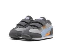 Sneaker PUMA "Easy Rider Sneakers Klein Kinder", Mädchen, Gr. 21, grau (gray echo chambray blau), Obermaterial: Textil, Kuhleder, Synthetik. Futter: Textil. Innensohle: Textil. Laufsohle: Gummi, Schuh
