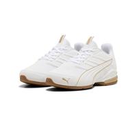 Sneaker PUMA "ELECTRO SL", Herren, Gr. 42, puma weiß, puma gold, Synthetik, Schuhe Sneaker, für sportliche Aktivitäten und Streetwear (17724210-42) puma weiß, puma gold