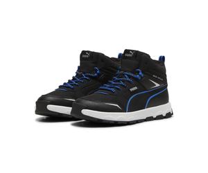 Sneaker PUMA "Evolve Trail Sneakers Jugendliche", Damen, Gr. 37,5, schwarz (schwarz hyperlink blau), Obermaterial: Synthetik, Textil; Futter: Textil; Innensohle: Textil; Laufsohle: Gummi, Schuhe Sneak