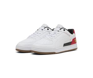 Sneaker PUMA "Ferrari Caven III Sneakers Erwachsene", Herren, Gr. 42.5, rot (weiß rosso corsa rot), Obermaterial: Textil, Synthetik. Futter: Textil. Innensohle: Textil. Laufsohle: Gummi, Schuhe Sneake