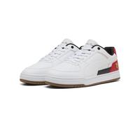 Sneaker PUMA "Ferrari Caven III Sneakers Erwachsene", Herren, Gr. 46, weiß rosso corsa rot, Obermaterial: Textil, Synthetik. Futter: Textil. Innensohle: Textil. Laufsohle: Gummi, Schuhe Sneaker (72721